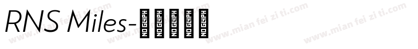 RNS Miles字体转换